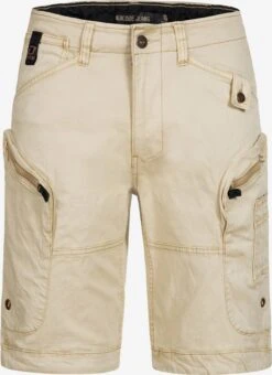 Indicode Jeans Cargo Shorts Regular Cargobroek Heren Lichtbeige