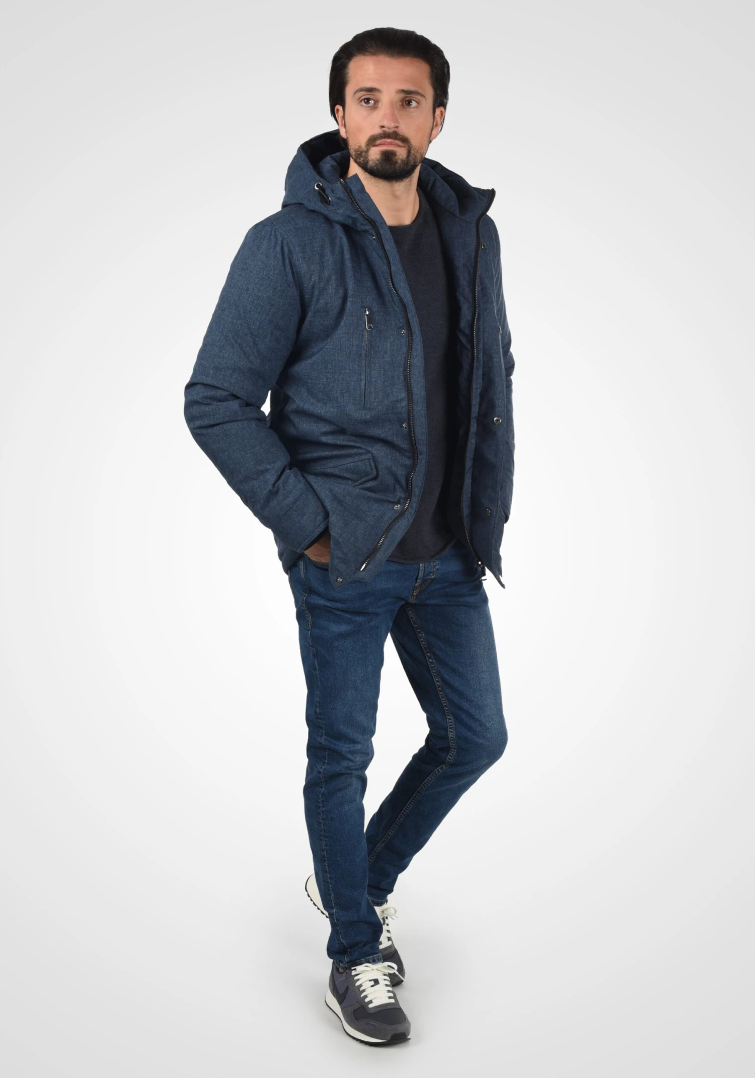 Indicode Jeans Parkas Winterparka Scipio Heren Blauw / Marine / Navy / Donkerblauw 3 Indicode Jeans Parkas Winterparka Scipio Heren Blauw / Marine / Navy / Donkerblauw - Image 3