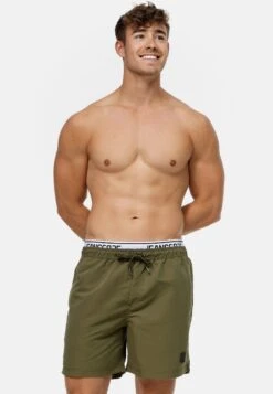 Indicode Jeans Solomon - Zwemshorts - Army
