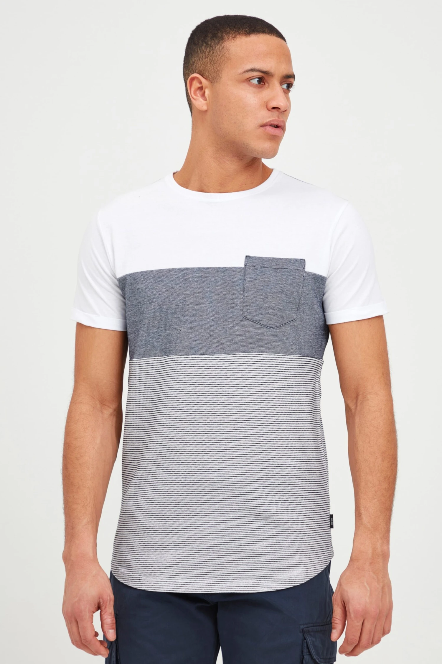 Indicode Jeans T-shirts Shirt Heren Grijs 2 Indicode Jeans T-shirts Shirt Heren Grijs - Image 2