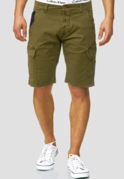Indicode Jeans Shorts - Army