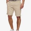 Indicode Jeans Chino Shorts Regular Chino Cuba Heren Crème