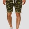 Indicode Jeans Aldrich - Shorts - Dark Green