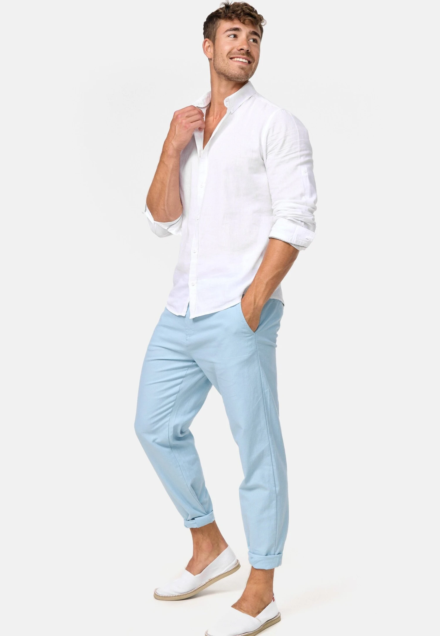 Indicode Jeans Chino - Blue Wave 2 Indicode Jeans Chino - Blue Wave - Image 2