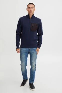 Indicode Jeans Crewneck Truien Trui Meddo Heren Navy -Indicode Jeans Verkoop f303664e623aaccfb1d82c7755f95159