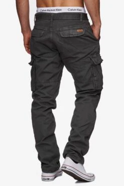 Indicode Jeans Cargobroeken Regular Cargobroek William Heren Antraciet -Indicode Jeans Verkoop f30b20e436443d8eb2b957995e8462b0
