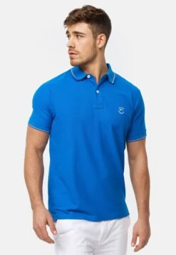 Indicode Jeans Polos Shirt Wallo Heren Blauw -Indicode Jeans Verkoop f3a67e1a05e7b041543a0c77d03c4383