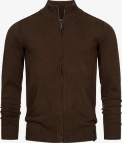 Indicode Jeans Vesten Gebreid Vest Lau Heren Donkerbruin