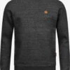 Indicode Jeans Crewneck Truien Trui Luk Heren Zwart / Zwart Gemêleerd