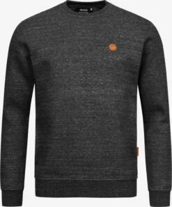 Indicode Jeans Crewneck Truien Trui Luk Heren Zwart / Zwart GemĂȘleerd