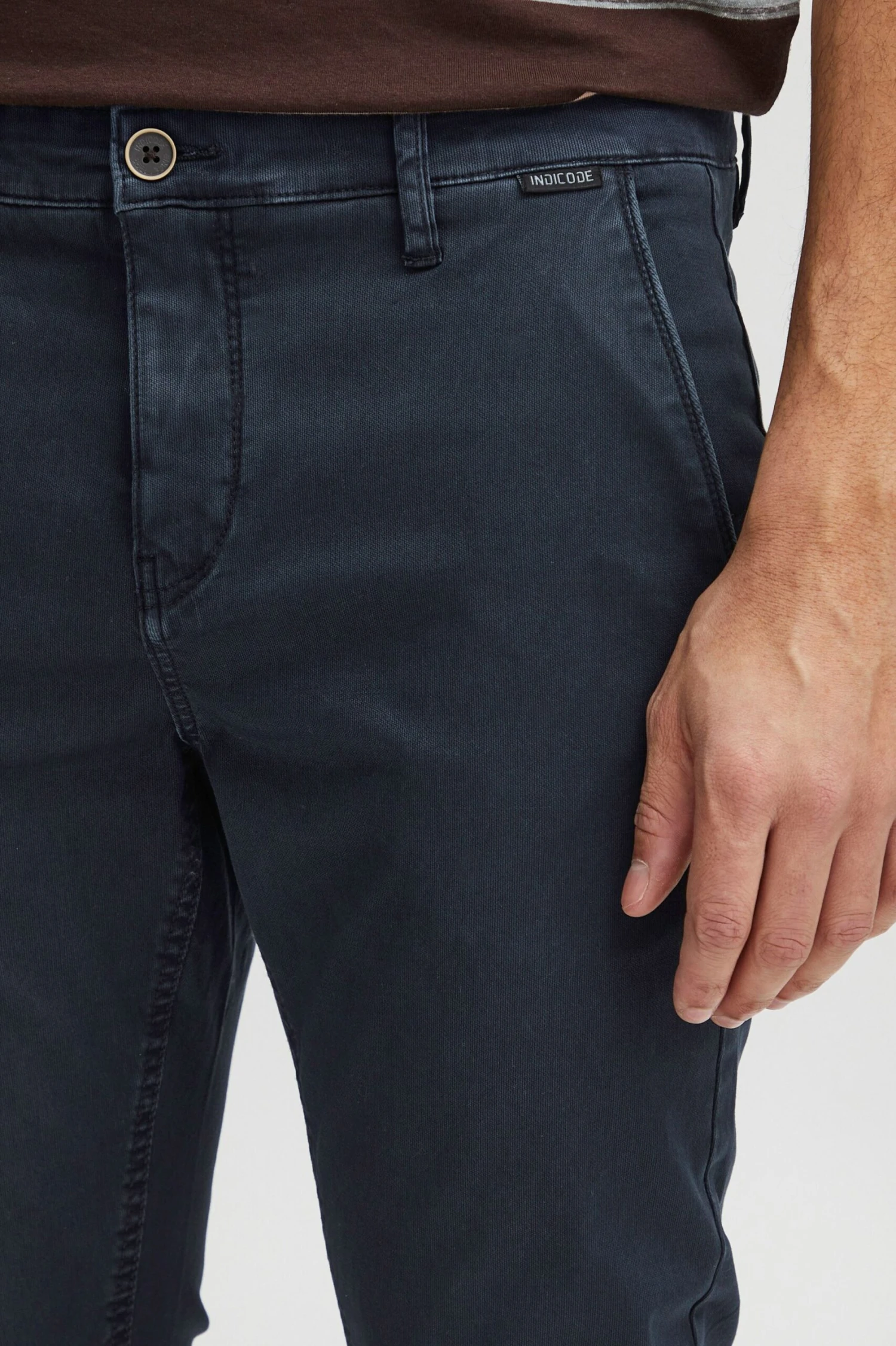 Indicode Jeans Chinos Regular Chino Lucas Heren Navy 5 Indicode Jeans Chinos Regular Chino Lucas Heren Navy - Image 5