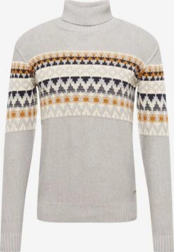 Indicode Jeans Coltruien Trui Tarly Heren Lichtgrijs