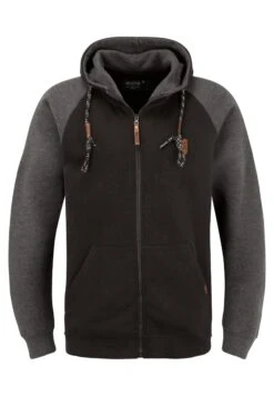 Indicode Jeans Idterence - Sweater Met Rits - Black -Indicode Jeans Verkoop f67f7873f9434259b2754a9cf90847b3