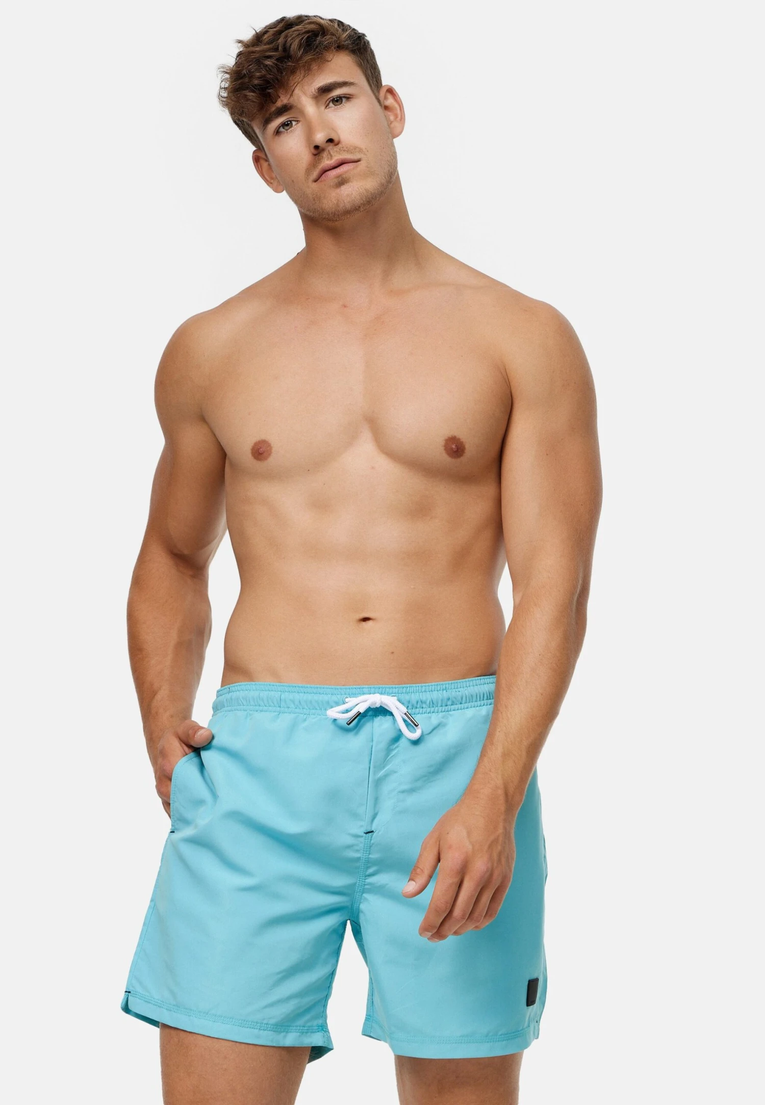Indicode Jeans Ferguson - Zwemshorts - Maui Blue 1 Indicode Jeans Ferguson - Zwemshorts - Maui Blue