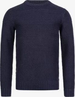 Indicode Jeans Crewneck Truien Trui Mirek Heren Navy