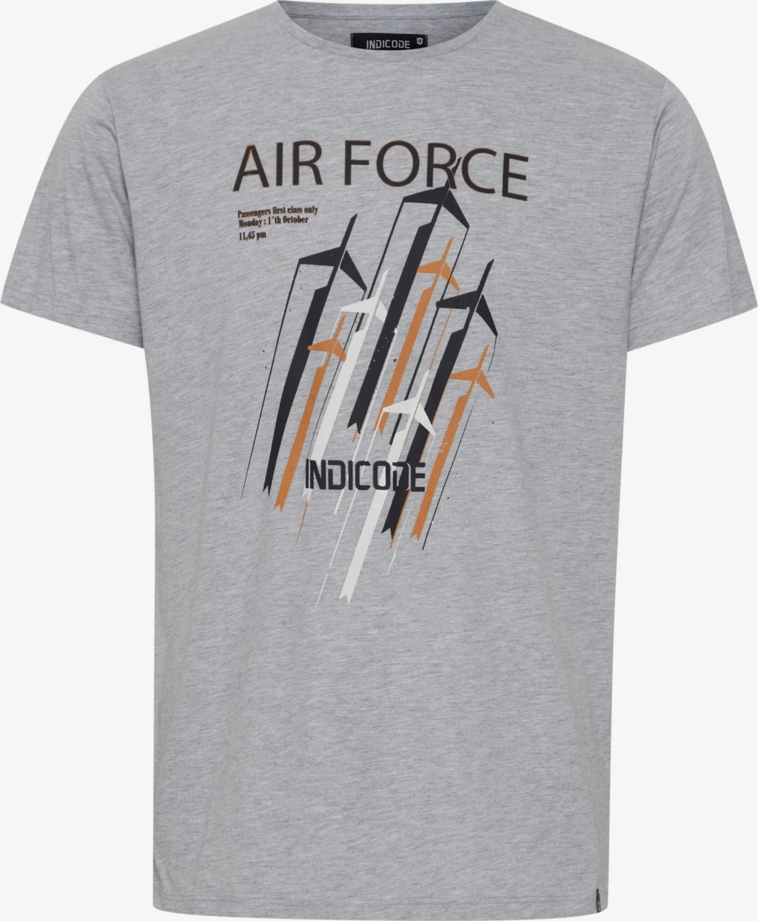 Indicode Jeans T-shirts Shirt Ronny Heren Lichtgrijs 1 Indicode Jeans T-shirts Shirt Ronny Heren Lichtgrijs