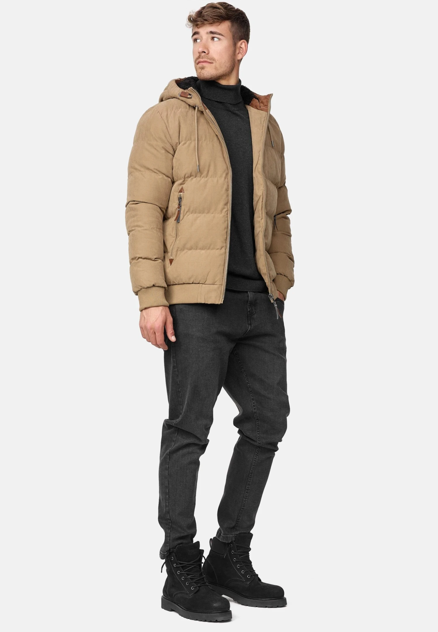 Indicode Jeans Winterjas - Brown 2 Indicode Jeans Winterjas - Brown - Image 2