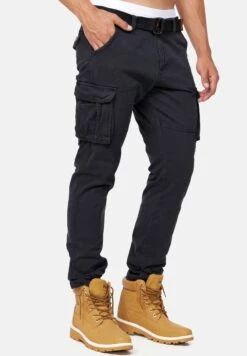 Indicode Jeans William - Cargobroek - New Black -Indicode Jeans Verkoop f9310450655141acb11d38fcd8911dc5