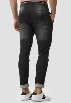 Indicode Jeans Pantalons Slimfit Broek Fabrizio Heren Zwart -Indicode Jeans Verkoop f9fc387dd115ffd4f6361b82c4e495bf