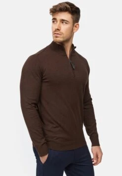 Indicode Jeans Coltruien Trui Gore Heren Chocoladebruin -Indicode Jeans Verkoop fb2650bb0ded35071b41c2edbcddd339