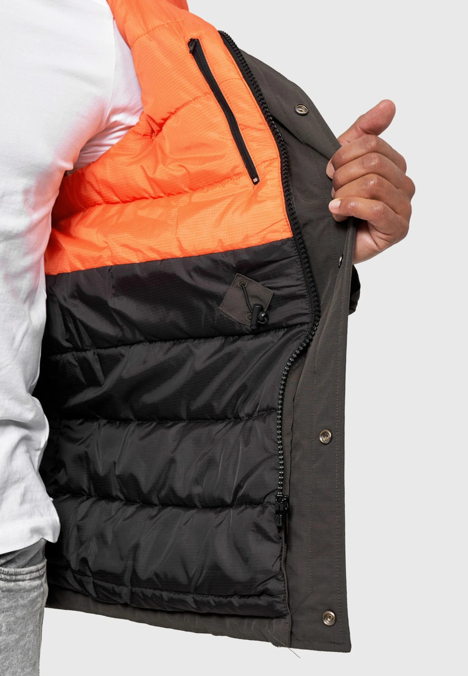 Indicode Jeans Parkas Winterparka Waters Heren Grijs 7 Indicode Jeans Parkas Winterparka Waters Heren Grijs - Image 7