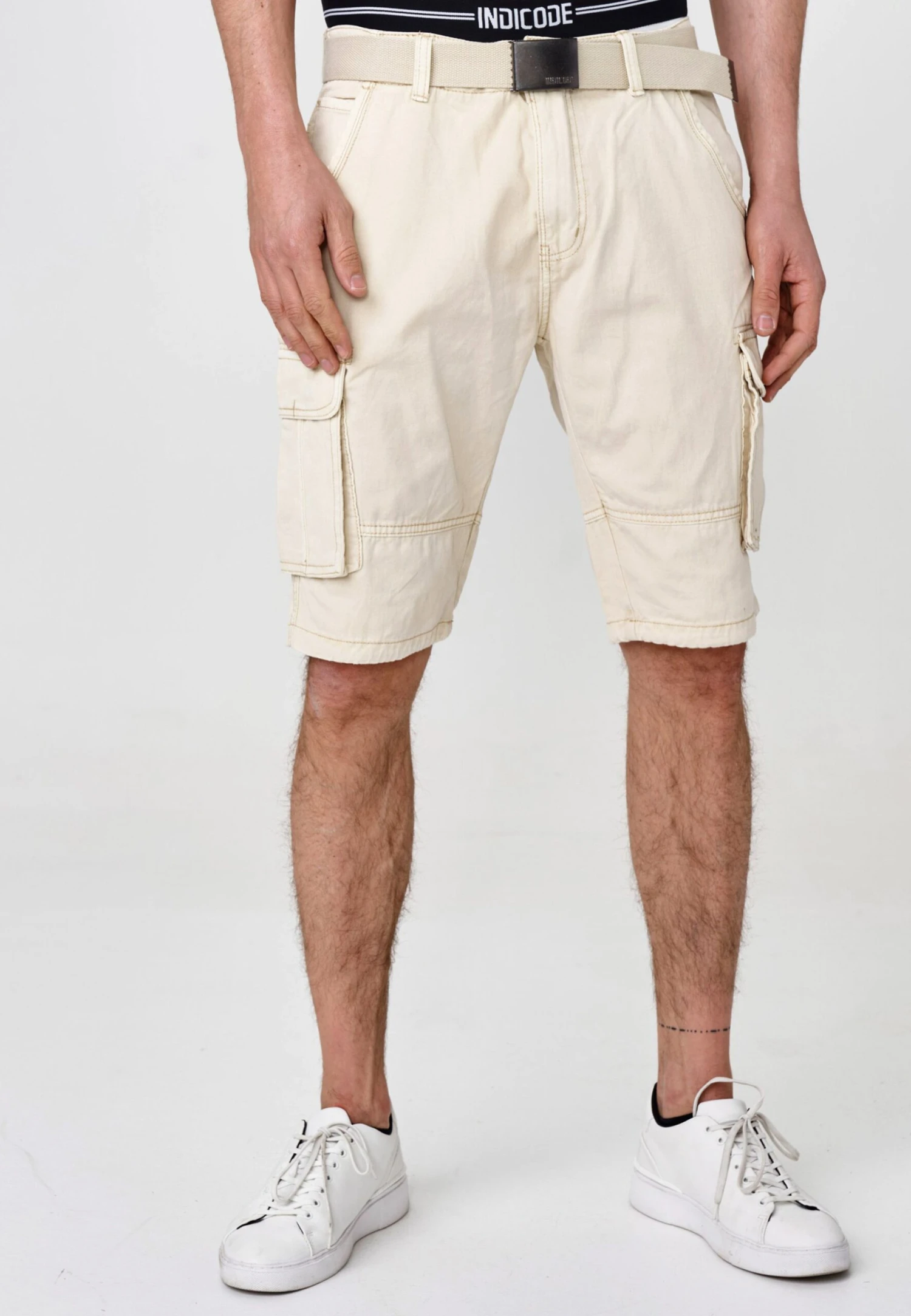 Indicode Jeans Blixt - Shorts - Fog 1 Indicode Jeans Blixt - Shorts - Fog
