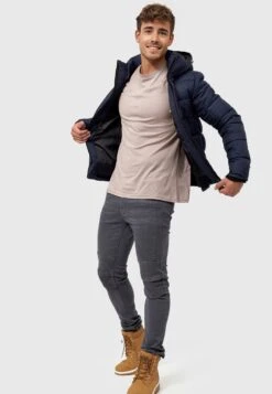 Indicode Jeans Winterjassen Winterjas Hebert Heren Navy -Indicode Jeans Verkoop fca49c95671c84f2029657e78f390fbf