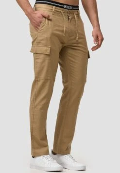 Indicode Jeans Cargobroek - Cornstalk -Indicode Jeans Verkoop fe56083468014819be38c00054719945
