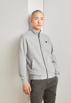 Indicode Jeans Inarton - Sweater Met Rits - Grey Mix