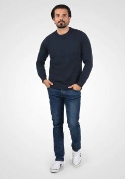 Indicode Jeans Crewneck Truien Trui Ricardo Heren Blauw -Indicode Jeans Verkoop ffedf4a71b7f72fdce13ebb4948fb18d