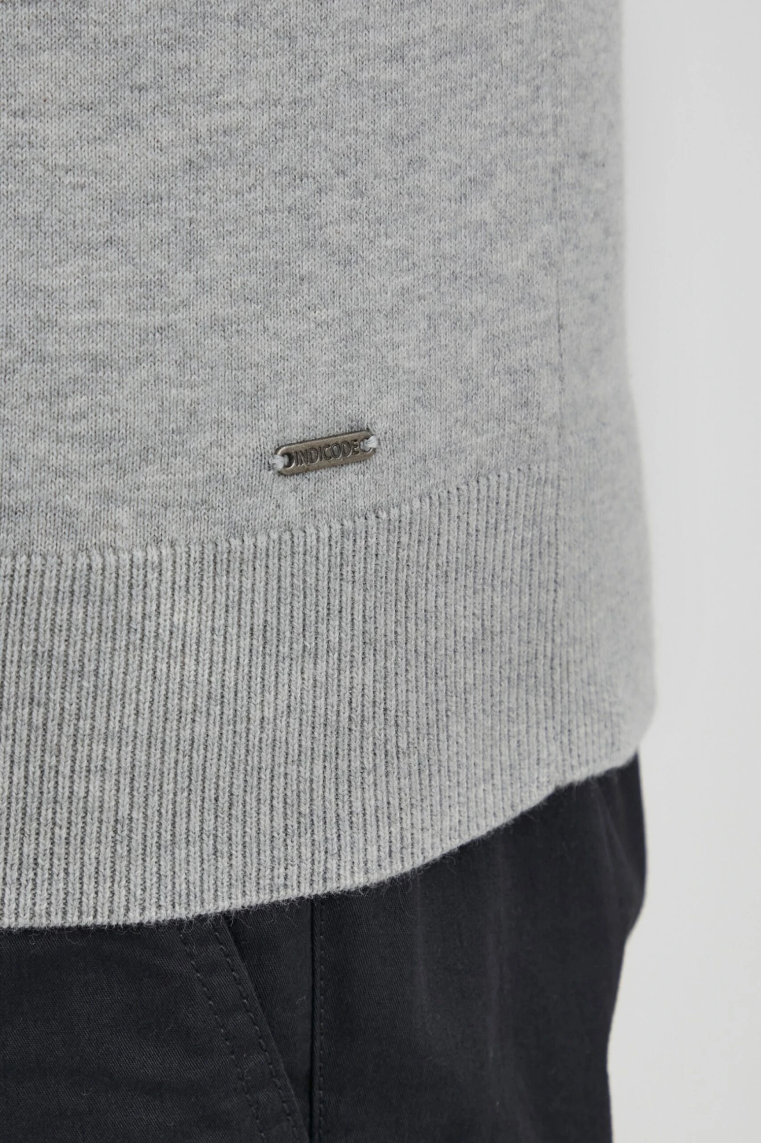 Indicode Jeans Crewneck Truien Trui BADAN Heren Grijs 6 Indicode Jeans Crewneck Truien Trui BADAN Heren Grijs - Image 6